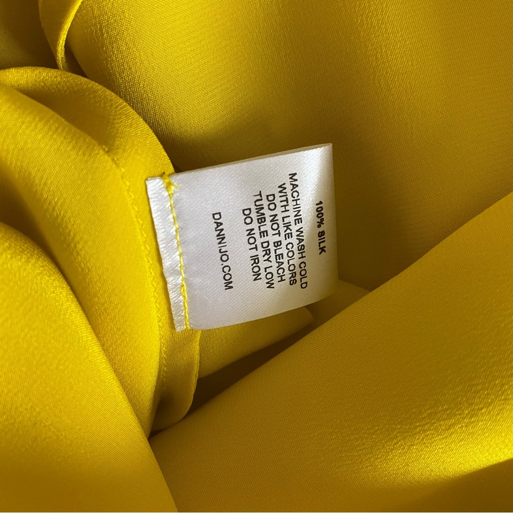 Price firm: Dannijo 100% Silk Daffodil Midi Slip Dress Size XS - Picture 7 of 12